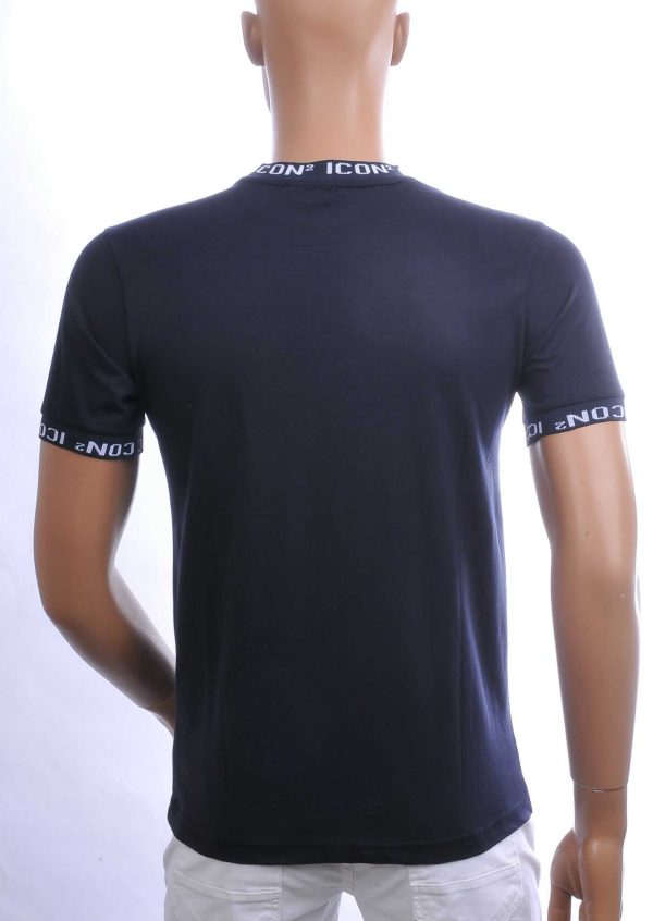 CONTOUR Trendy ICON2 Ronde Hals Heren T-Shirt – Navy | Comfortabel & Perfect voor Elk Seizoen