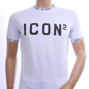 CONTOUR Trendy ICON2 Ronde Hals Heren T-Shirt – Wit | Comfortabel & Perfect voor Elk Seizoen