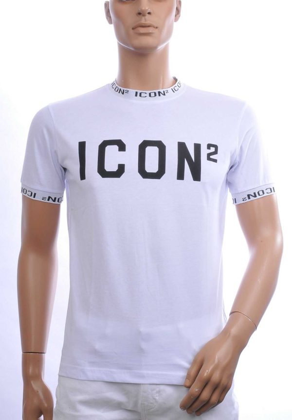 CONTOUR Trendy ICON2 Ronde Hals Heren T-Shirt – Wit | Comfortabel & Perfect voor Elk Seizoen