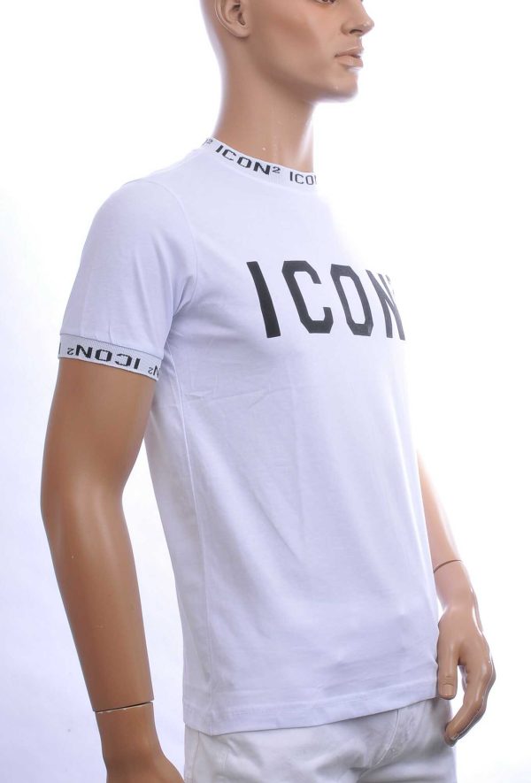 CONTOUR Trendy ICON2 Ronde Hals Heren T-Shirt – Wit | Comfortabel & Perfect voor Elk Seizoen
