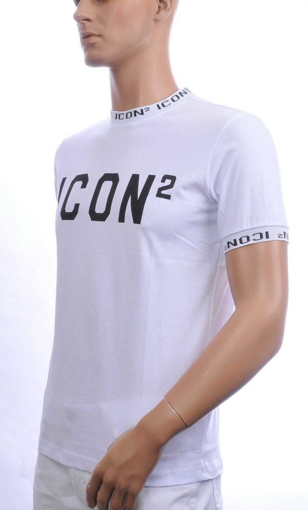 CONTOUR Trendy ICON2 Ronde Hals Heren T-Shirt – Wit | Comfortabel & Perfect voor Elk Seizoen