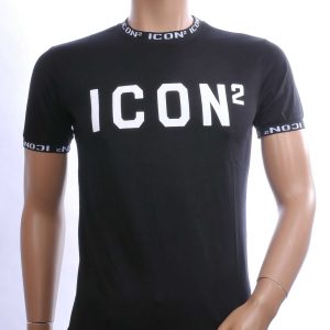 CONTOUR Trendy ICON2 Ronde Hals Heren T-Shirt – Zwart | Comfortabel & Perfect voor Elk Seizoen