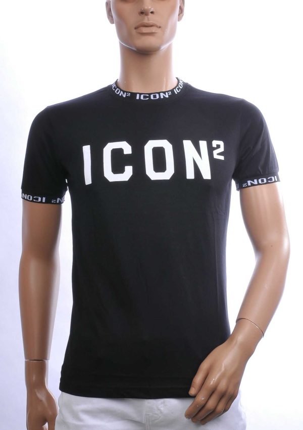 CONTOUR Trendy ICON2 Ronde Hals Heren T-Shirt – Zwart | Comfortabel & Perfect voor Elk Seizoen