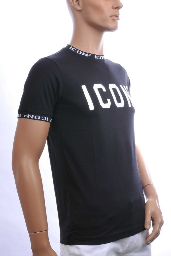CONTOUR Trendy ICON2 Ronde Hals Heren T-Shirt – Zwart | Comfortabel & Perfect voor Elk Seizoen