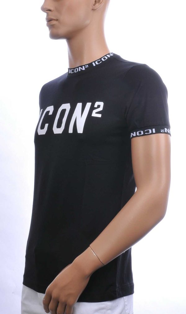 CONTOUR Trendy ICON2 Ronde Hals Heren T-Shirt – Zwart | Comfortabel & Perfect voor Elk Seizoen