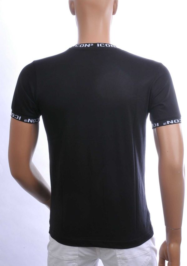 CONTOUR Trendy ICON2 Ronde Hals Heren T-Shirt – Zwart | Comfortabel & Perfect voor Elk Seizoen