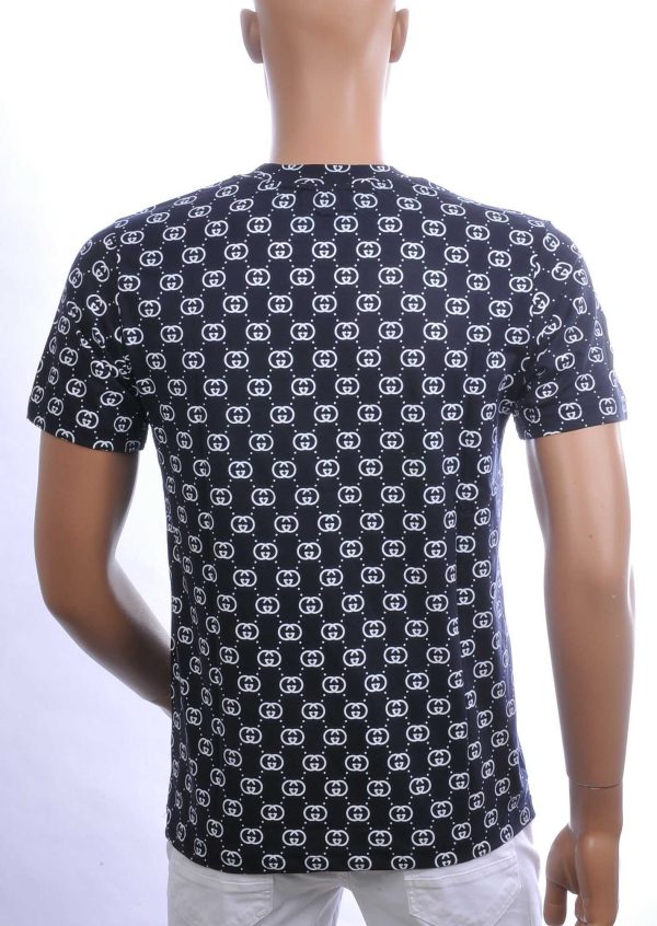 CONTOUR Trendy GOOD Allover Modern Dessin Ronde Hals Heren T-shirt – Navy | Comfortabel en Stijlvol voor Elke Seizoen