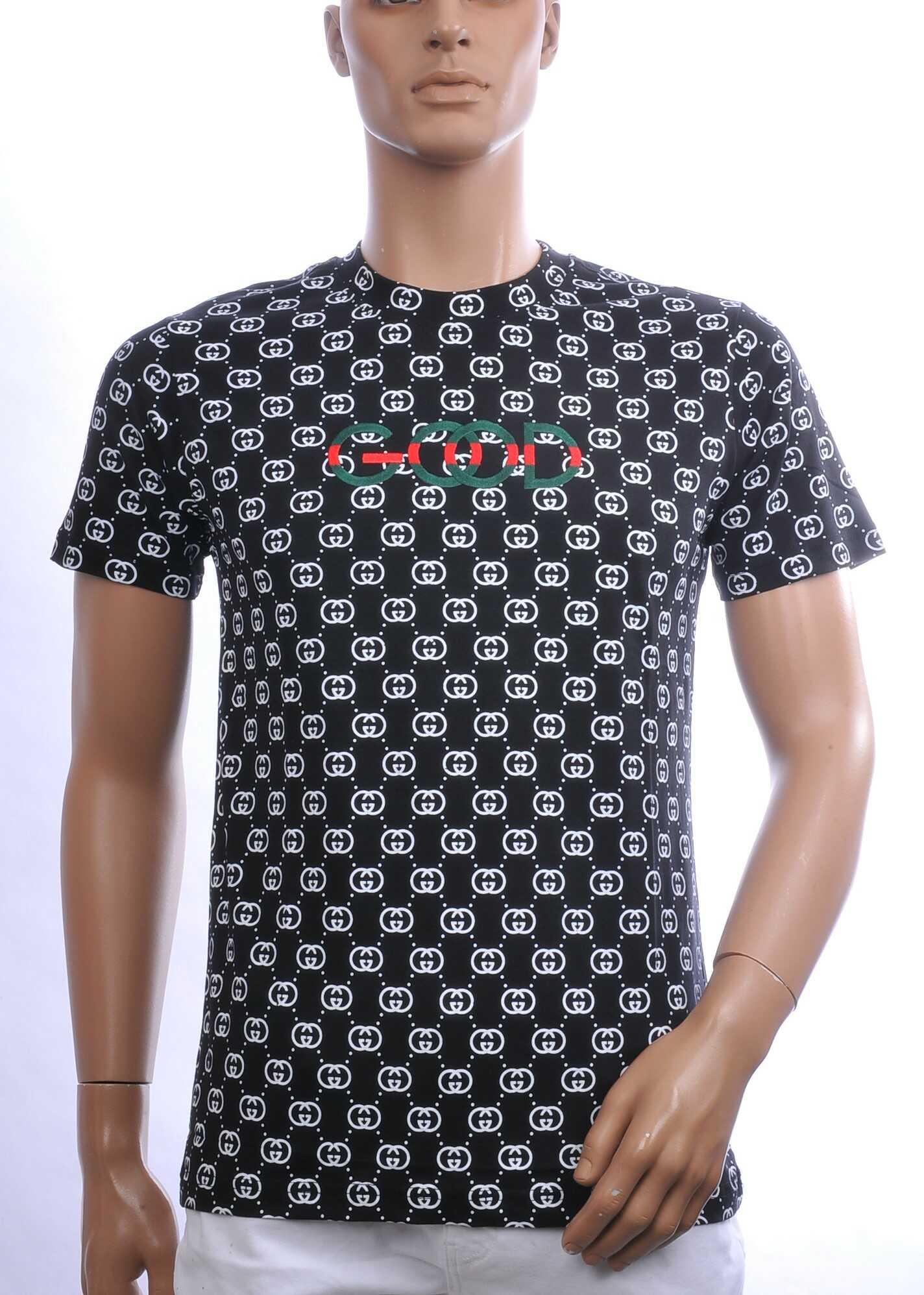 CONTOUR Trendy GOOD Allover Modern Dessin Ronde Hals Heren T-shirt – Zwart | Comfortabel en Stijlvol voor Elke Seizoen