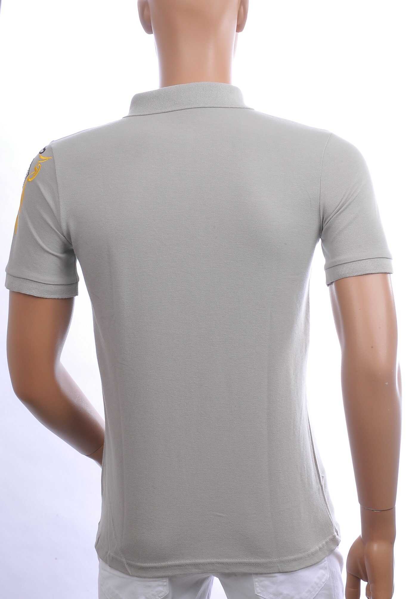 CI-BORG Trendy Heren Polo T-Shirt met Geborduurde Tijgerkop – Beige | Comfortabel, Stijlvol en Perfect voor Elke Seizoen