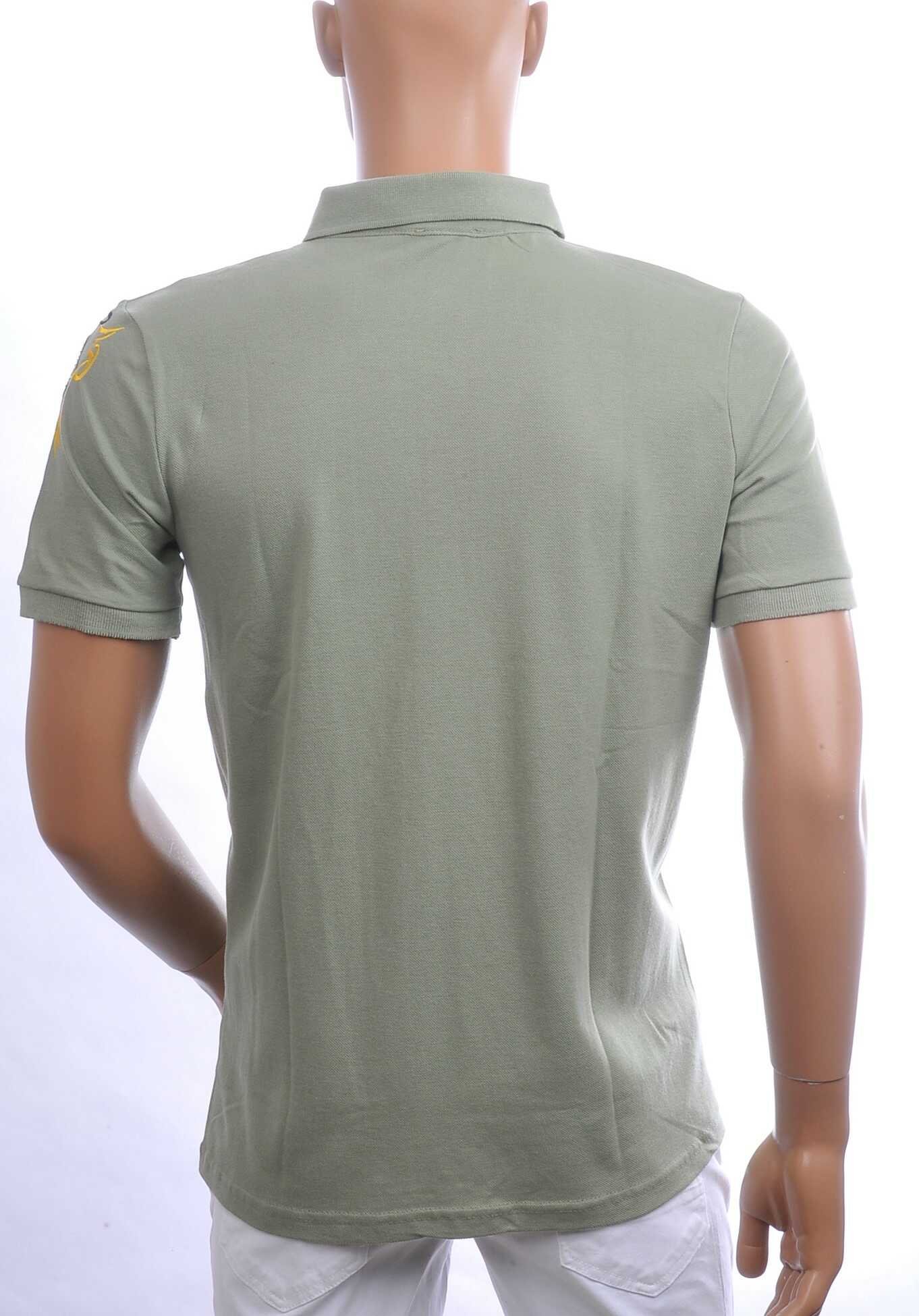 CI-BORG Trendy Heren Polo T-Shirt met Geborduurde Tijgerkop – Groen | Comfortabel, Stijlvol en Perfect voor Elke Seizoen