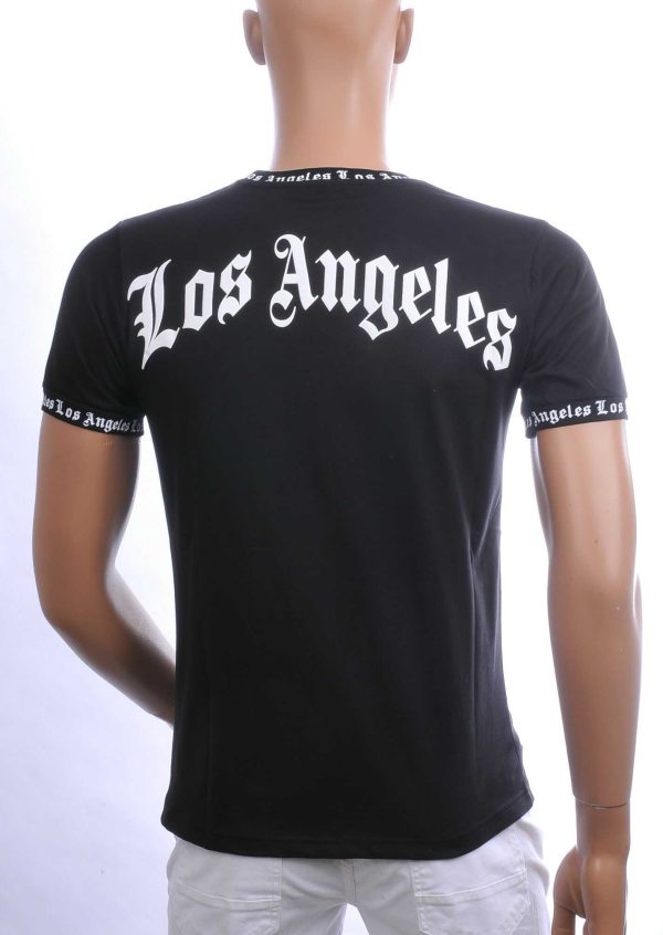 FCT COMPANY Trendy Los Angeles Ronde Hals Heren T-Shirt - Zwart | Comfortabel - Perfect voor Elke Seizoen
