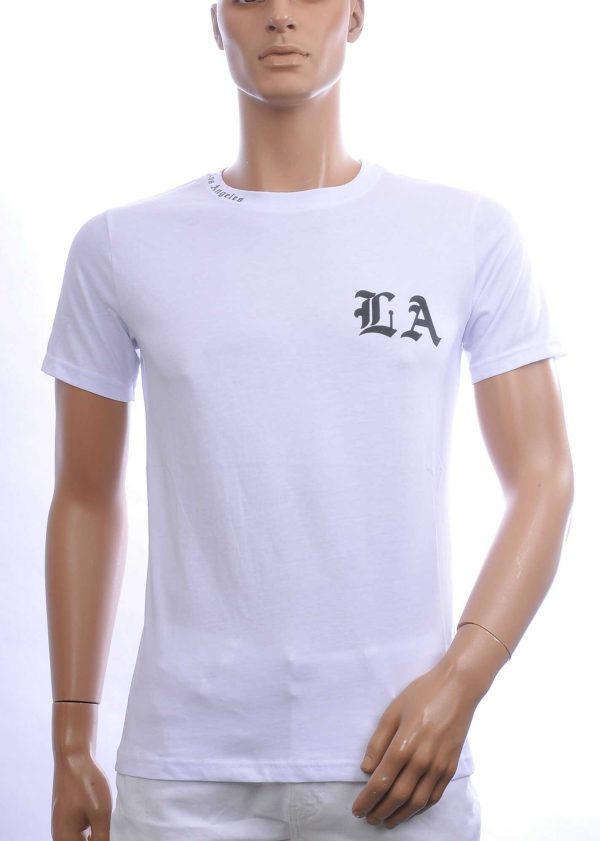 FCT COMPANY Trendy Los Angeles Ronde Hals Heren T-Shirt - Wit | Comfortabel - Perfect voor Elke Seizoen | Streetwear - Casual Must-Have