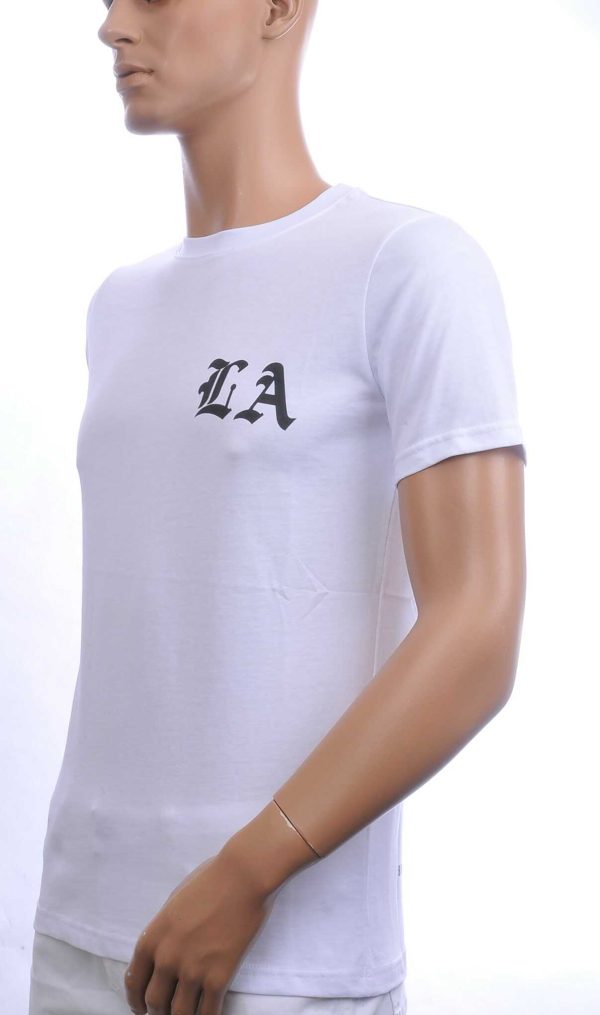 FCT COMPANY Trendy Los Angeles Ronde Hals Heren T-Shirt - Wit | Comfortabel - Perfect voor Elke Seizoen | Streetwear - Casual Must-Have