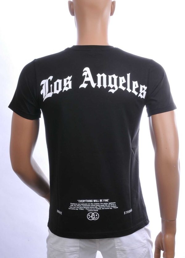 FCT COMPANY Trendy Los Angeles Ronde Hals Heren T-Shirt - Zwart | Comfortabel - Perfect voor Elke Seizoen | Streetwear - Casual Must-Have