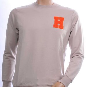 CONTOUR Trendy Regular Fit Ronde Hals Sweatshirt – Beige