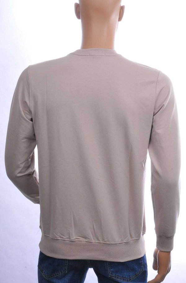 CONTOUR Trendy Regular Fit Ronde Hals Sweatshirt – Beige