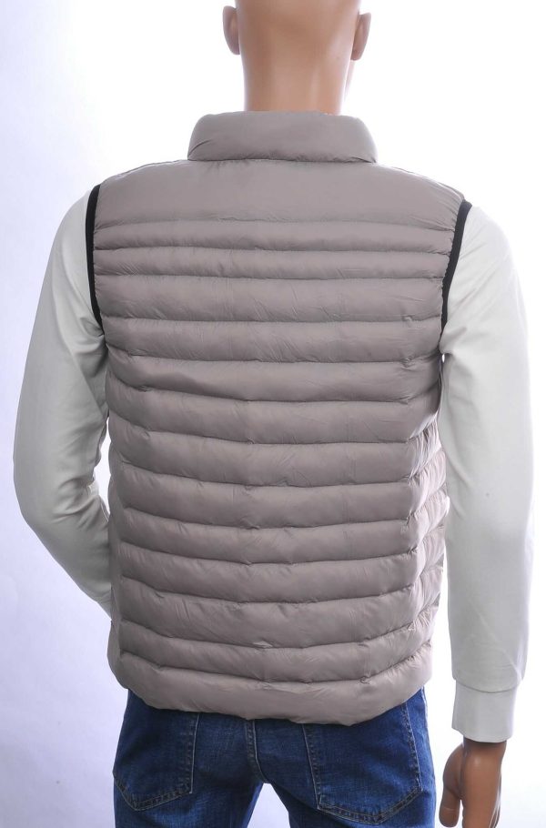 ICON2 Trendy Gewatteerde Slim Fit Korte Heren Bodywarmer - Beige