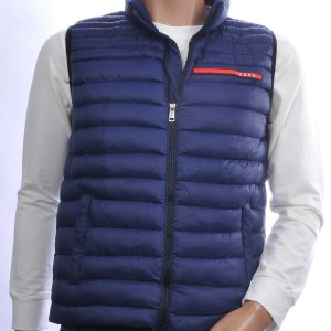 ICON2 Trendy Gewatteerde Slim Fit Korte Heren Bodywarmer - Navy