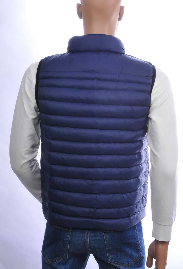 ICON2 Trendy Gewatteerde Slim Fit Korte Heren Bodywarmer - Navy