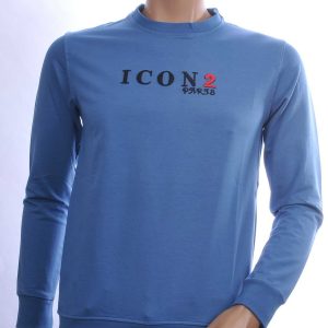 ICON2 Trendy Ronde Hals ICON2 Paris Sweatshirt - Blauw