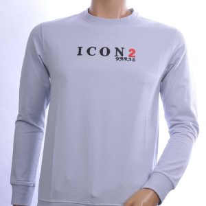 ICON2 Trendy Ronde Hals ICON2 Paris Sweatshirt - Grijs