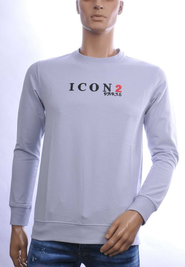 ICON2 Trendy Ronde Hals ICON2 Paris Sweatshirt - Grijs