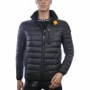 JUST KEY Trendy Slim Fit Korte Tussen Herenjas – Zwart