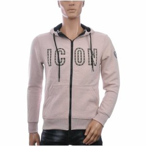 FLEX-STYLE Trendy ICON Heren Sweatvest met Capuchon – Beige