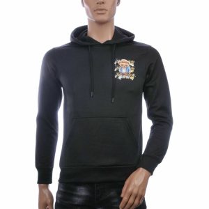 🖤 JUST MAN Trendy Heren Sweatshirt met Teddy Beer Print en Capuchon – Zwart