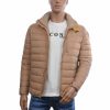 JUST KEY Trendy Slim Fit Korte Tussen Herenjas - Beige
