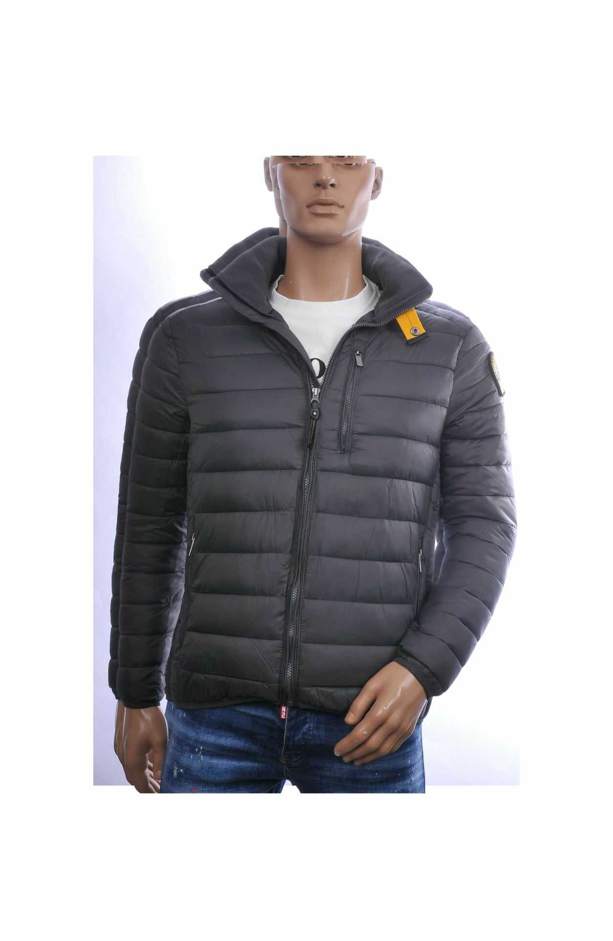 JUST KEY Trendy Slim Fit Korte Tussen Herenjas - Khaki