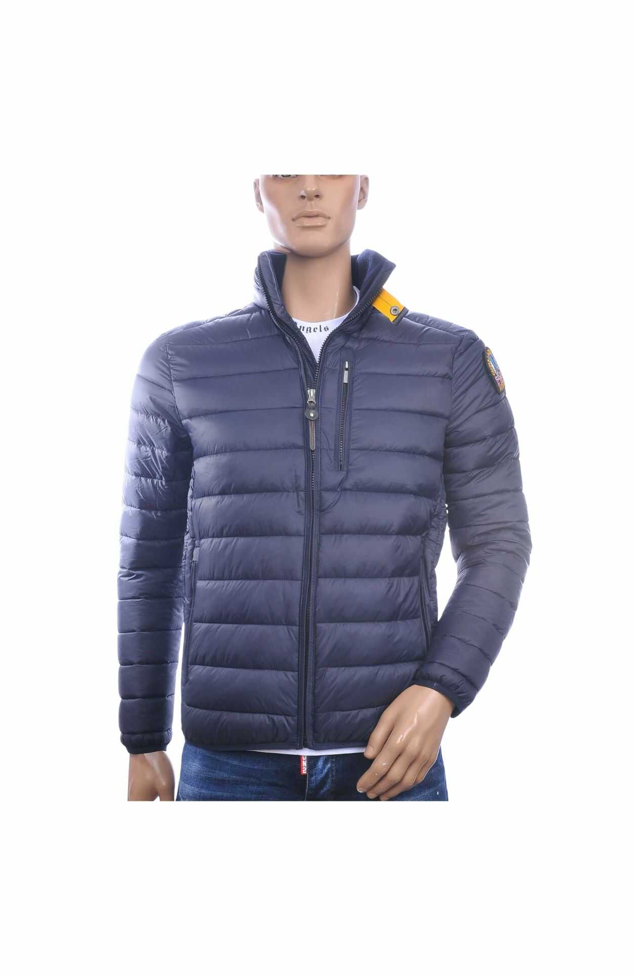 JUST KEY Trendy Slim Fit Korte Tussen Herenjas - Navy