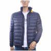 JUST KEY Trendy Slim Fit Korte Tussen Herenjas - Navy