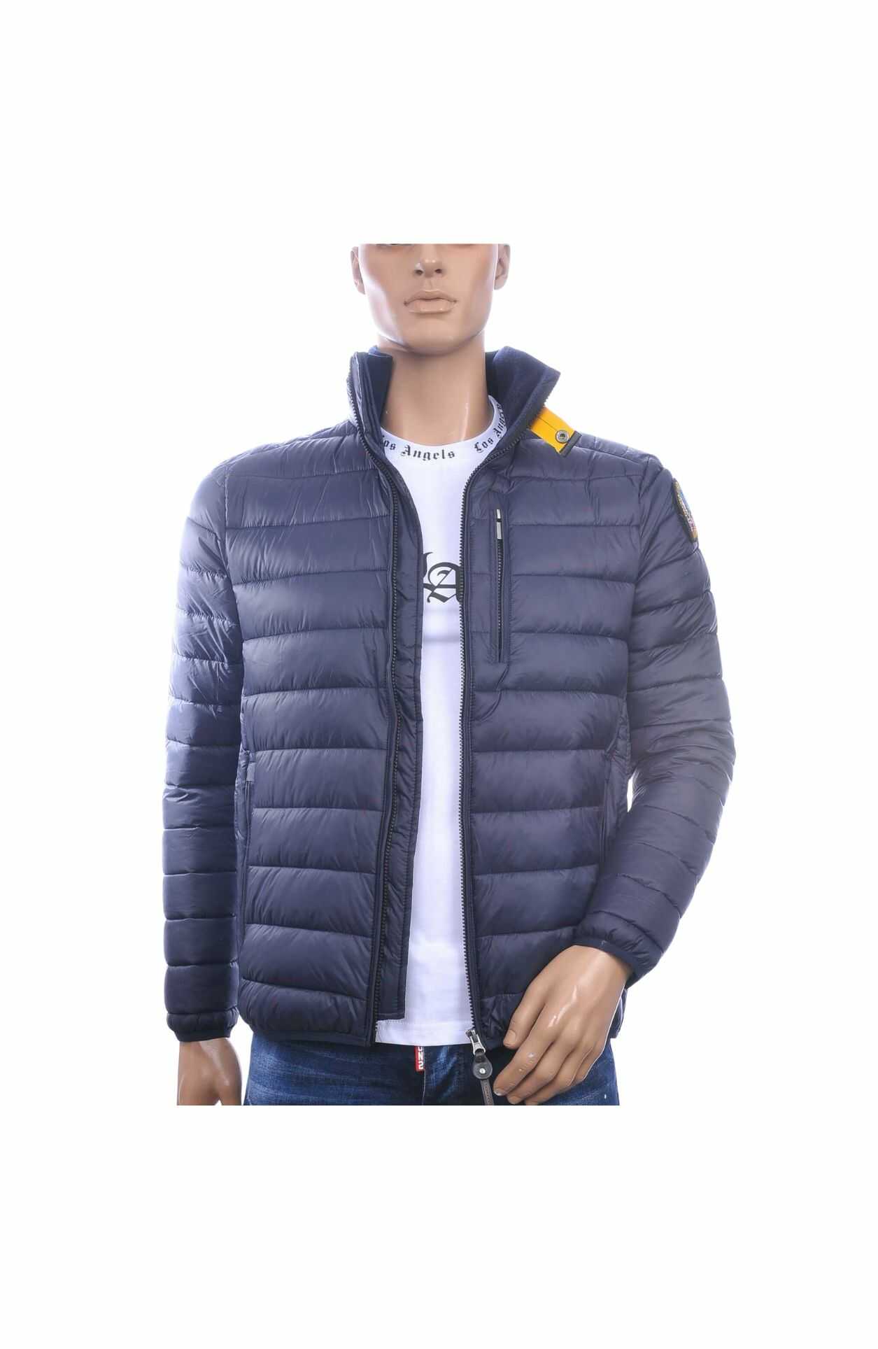 JUST KEY Trendy Slim Fit Korte Tussen Herenjas - Navy