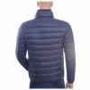JUST KEY Trendy Slim Fit Korte Tussen Herenjas - Navy