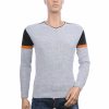 CI-BORG Trendy Slim Fit V-Hals Dunne Heren Trui - Grijs