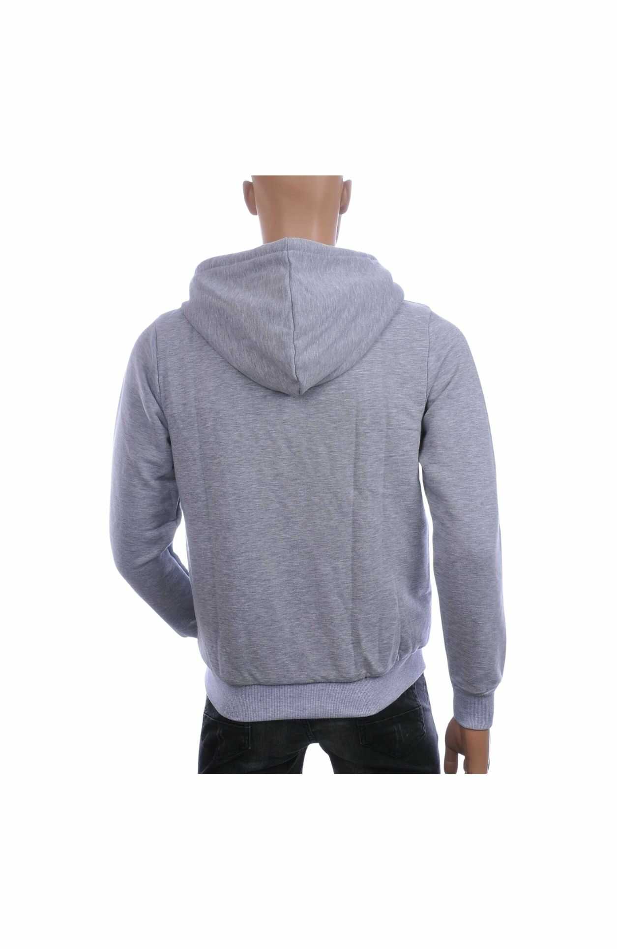 RED BRIDGE Heren Vest met Capuchon & Witte Voering – Grijs