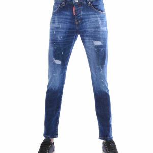 icon2 jeans donkerblauw, slim fit jeans heren, stretch jeans heren, donkerblauwe jeans met verfspatten, destroyed jeans heren, repaired denim heren, streetwear jeans blauw, moderne heren jeans, premium denim heren, skinny slim fit jeans, trendy heren jeans 2026, urban denim heren, jeans met stretch blauw, icon2 slim fit stretch, designer jeans heren, goedkoop heren jeans kopen, online heren jeans kopen, heren Kleding in Nijmegen, CHARRA, ZARA, COEF, CHASIN, WAM DENIM, dsquared2