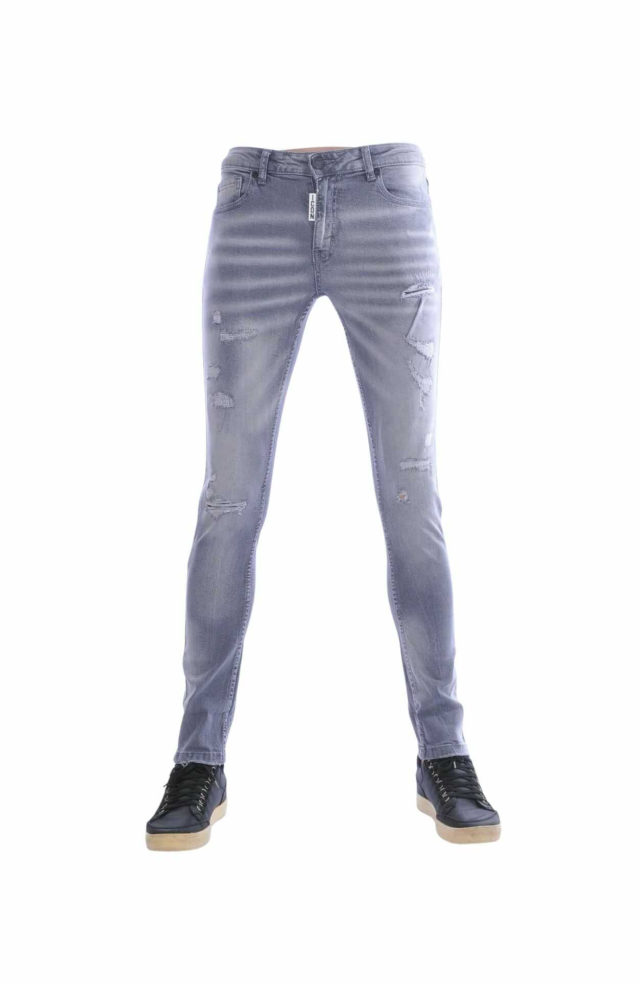 ICON slim fit jeans heren, Grijze heren jeans slim fit, ICON Milano jeans, Stretch jeans heren grijs, Streetwear jeans heren, Slim fit spijkerbroek grijs, Heren jeans met scheuren, Urban jeans heren, Destroyed jeans heren, ICON Milano slim fit stretch jeans grijs, Grijze slim fit jeans, met scheuren heren, Trendy streetwear, jeans heren grijs, online goedkoop heren jeans bestellen, Heren jeans kopen in Nijmegen, Kledingwinkel in Nijmegen, Dsquared2, Philipp Plein, ZARA, CHASIN, COEF, CHARRA