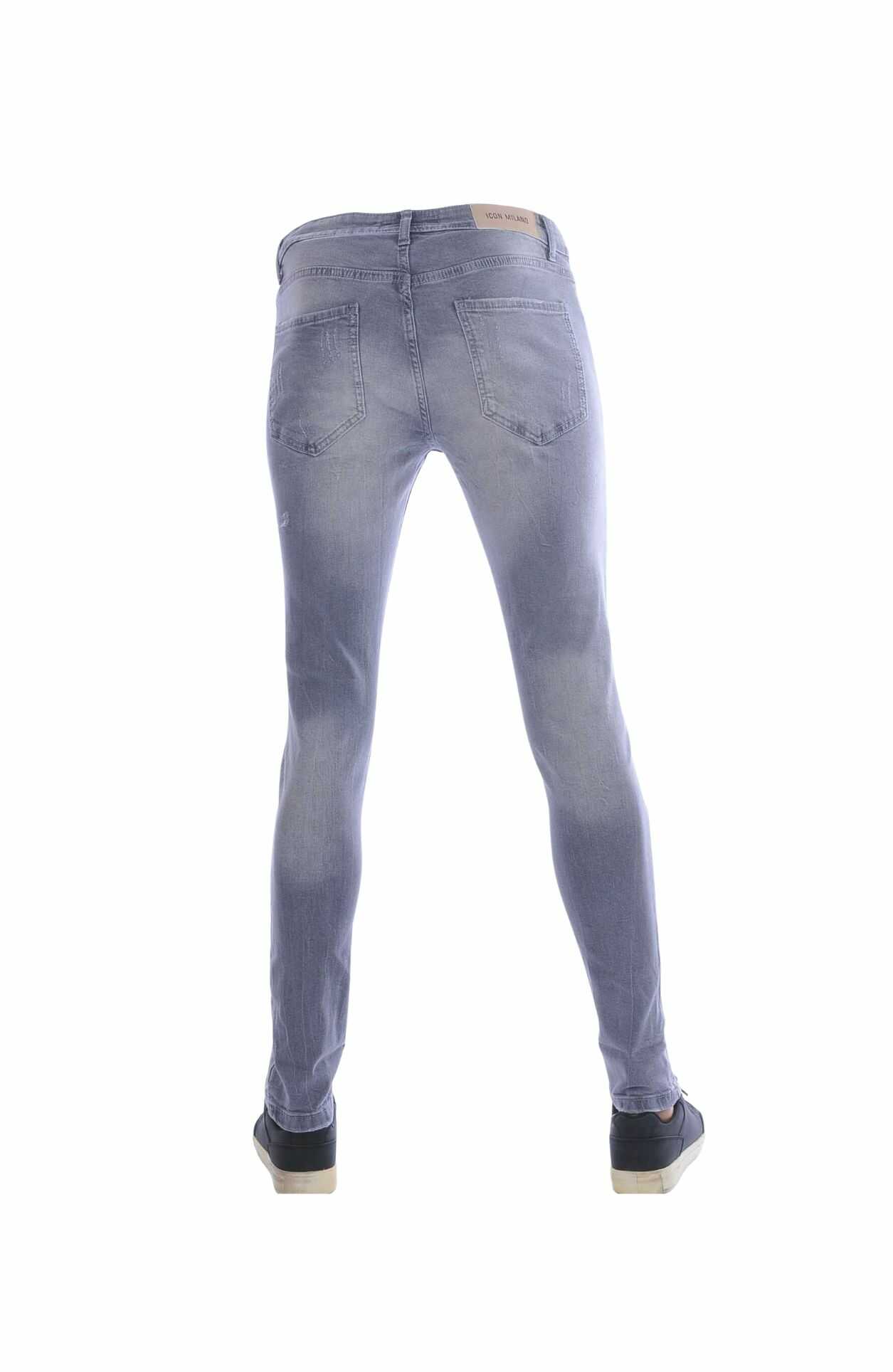ICON slim fit jeans heren, Grijze heren jeans slim fit, ICON Milano jeans, Stretch jeans heren grijs, Streetwear jeans heren, Slim fit spijkerbroek grijs, Heren jeans met scheuren, Urban jeans heren, Destroyed jeans heren, ICON Milano slim fit stretch jeans grijs, Grijze slim fit jeans, met scheuren heren, Trendy streetwear, jeans heren grijs, online goedkoop heren jeans bestellen, Heren jeans kopen in Nijmegen, Kledingwinkel in Nijmegen, Dsquared2, Philipp Plein, ZARA, CHASIN, COEF, CHARRA