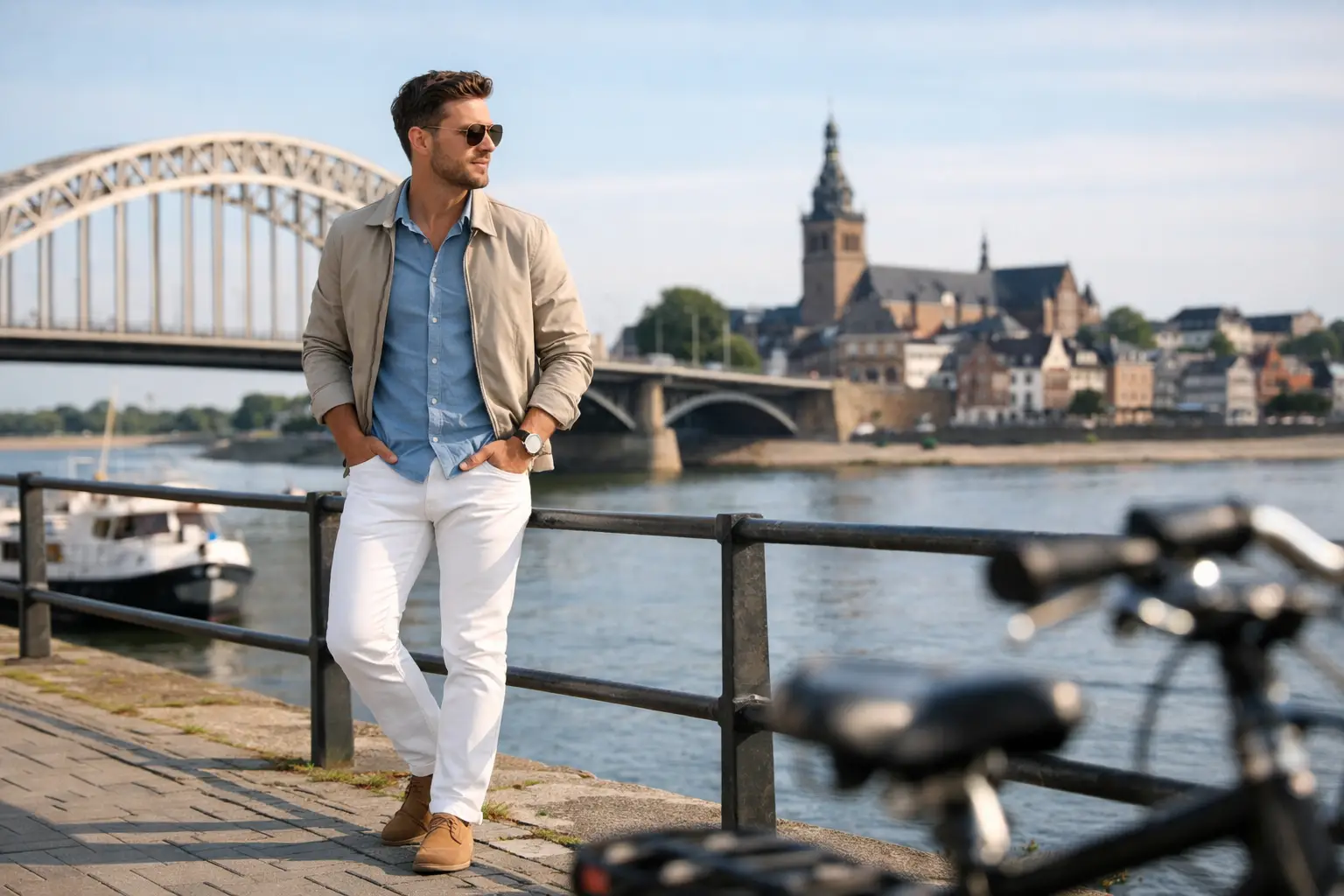 Hoe draag je witte jeans heren zonder gedoe