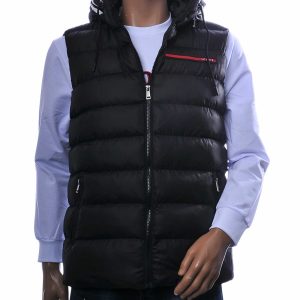 ICON2 heren bodywarmer zwart met capuchon en rits
