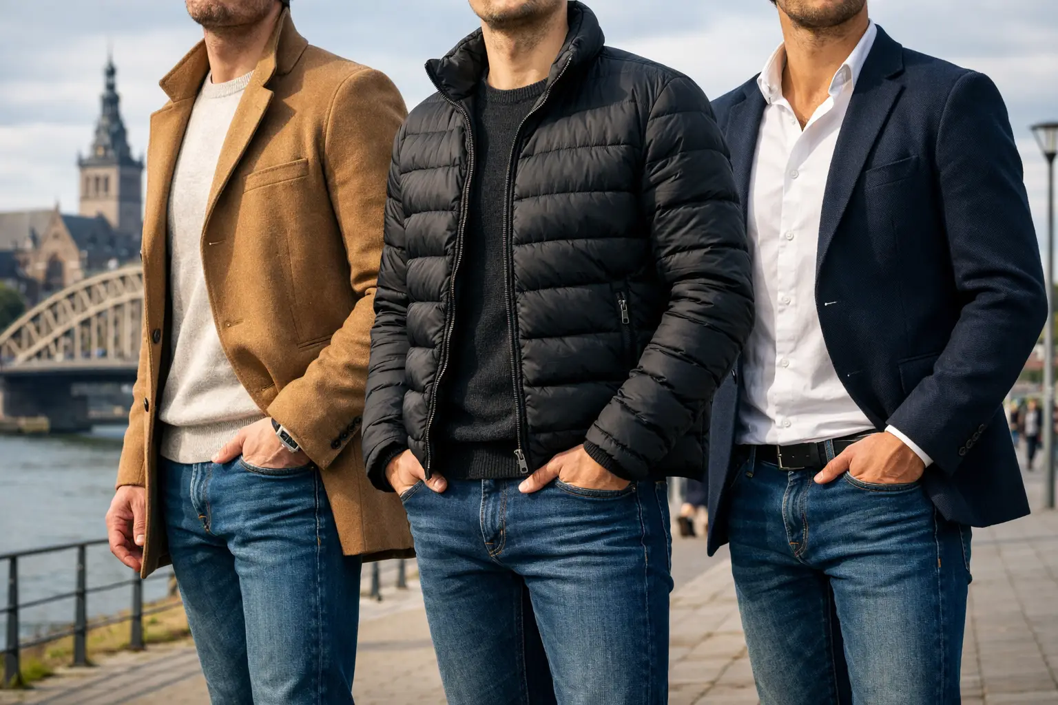 Welke jas op slim fit jeans? Dit werkt