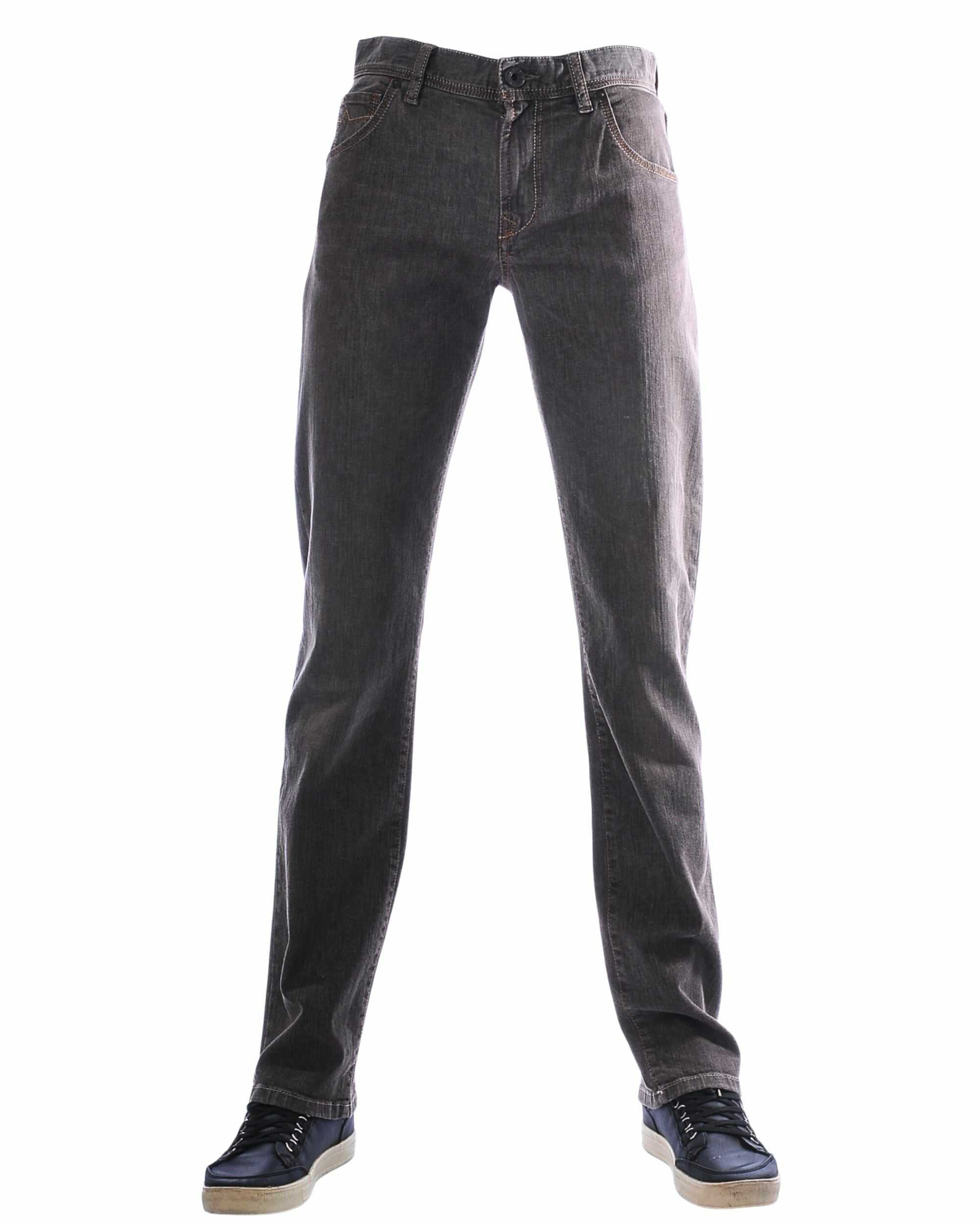 ALBERTO bruine heren jeans met regular fit en comfortabele pasvorm
