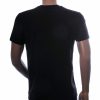 zwart heren t-shirt slim fit katoen stretch