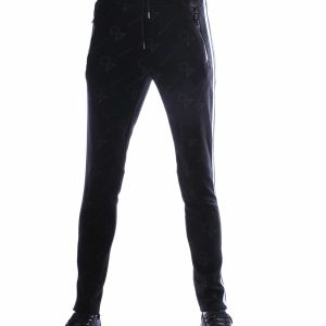 zwarte trainingsbroek heren slim fit streetwear