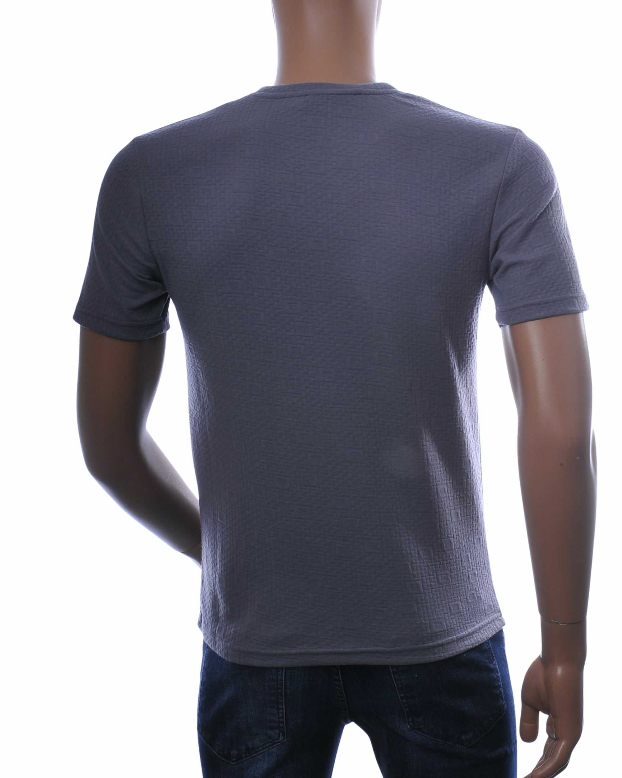 Club Ju heren t shirt slim fit bruin structuur