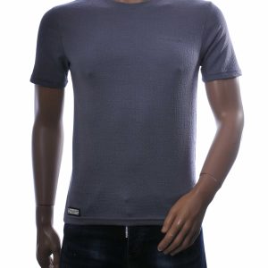 Club Ju heren t shirt slim fit bruin structuur