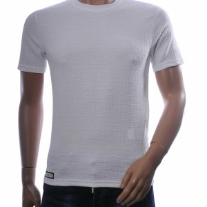 Club Ju heren t shirt slim fit bruin structuur