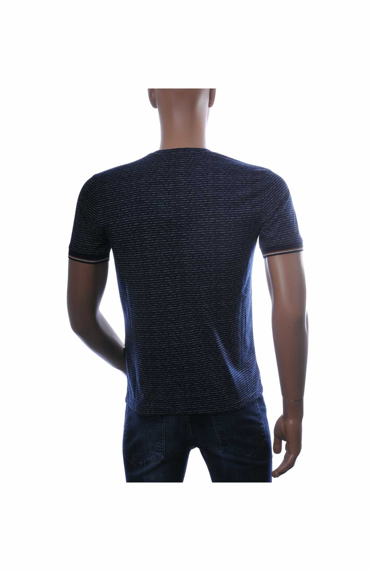 Club Ju ronde hals basic effen T-shirt Navy - Afbeelding 8